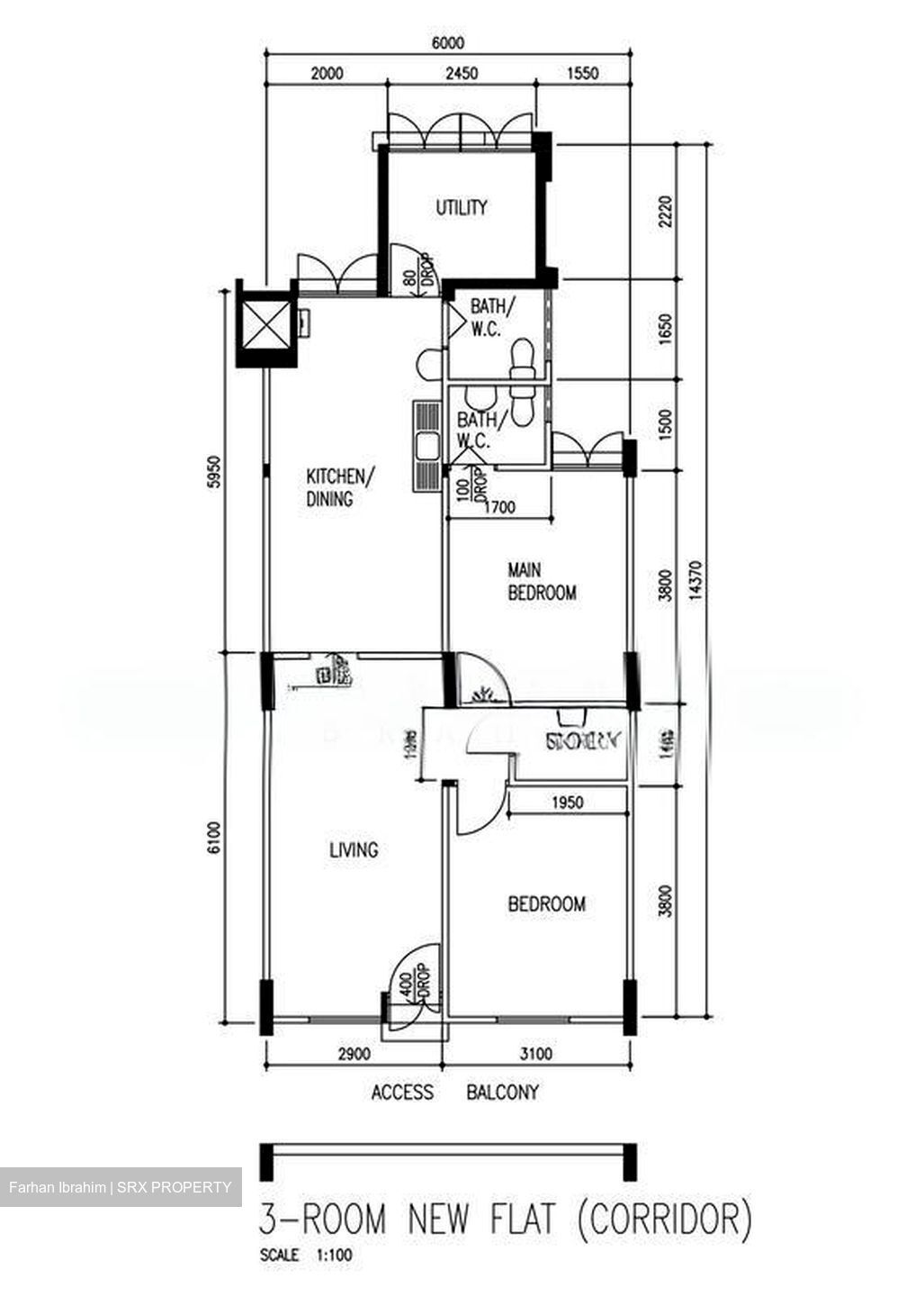 Blk 425 Ang Mo Kio Avenue 3 (Ang Mo Kio), HDB 3 Rooms #524348051